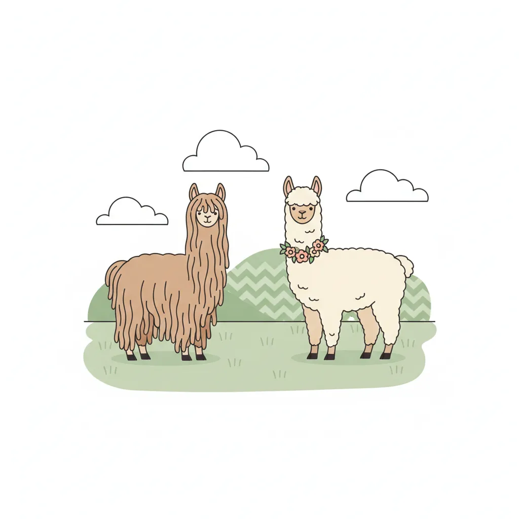 Huacaya-Alpaka und Suri-Alpaka im Vergleich – Unterschiede in Vlies und Erscheinung